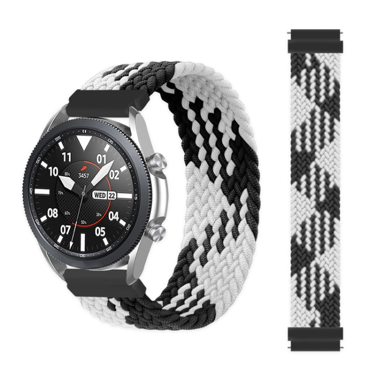 For Samsung Galaxy Watch 3 45mm Adjustable Nylon Braided Elasticity Replacement Strap Watchband, 125mm, 135mm, 145mm, 155mm