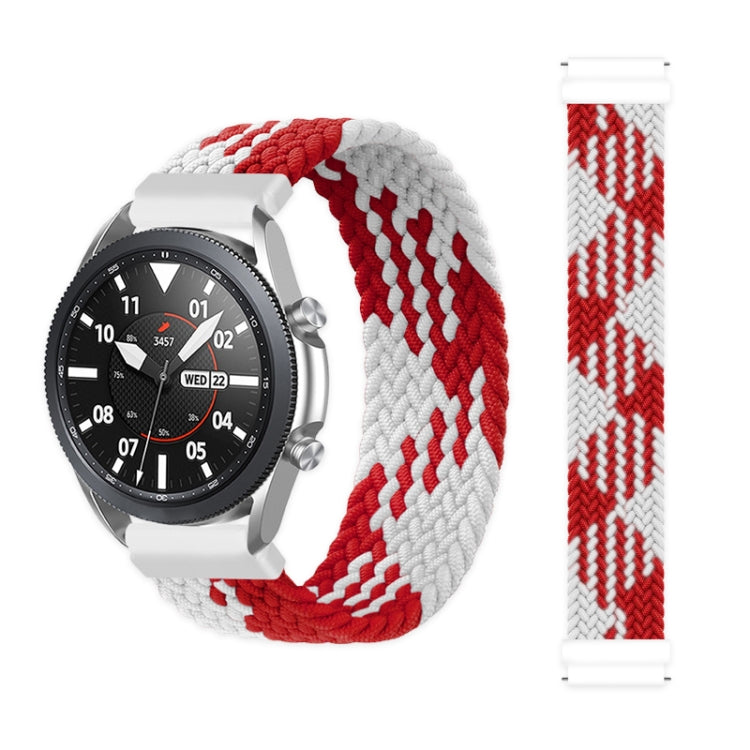 For Samsung Galaxy Watch 3 45mm Adjustable Nylon Braided Elasticity Replacement Strap Watchband, 125mm, 135mm, 145mm, 155mm