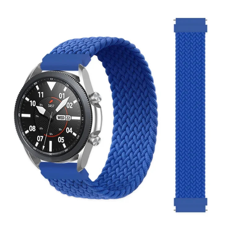 For Samsung Galaxy Watch Active / Active2 40mm / Active2 44mm Adjustable Nylon Braided Elasticity Replacement Strap Watchband, 165mm