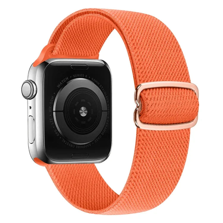 8-shaped Buckle Nylon Replacement Strap Watchband, For Apple Watch Series 9&8&7 41mm / SE 3&SE 2&6&SE&5&4 40mm / 3&2&1 38mm, For Apple Watch Series  7  45mm / & 6 & SE & 5 & 4 44mm