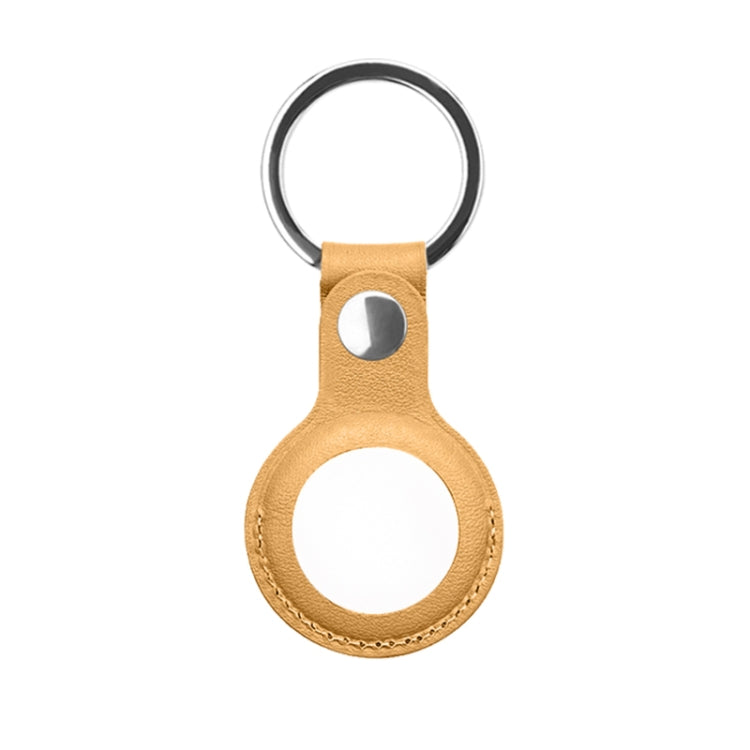 Mutural PU Leather Protective Case with Key Ring for AirTag 2nd Gen / AirTag 1st Gen