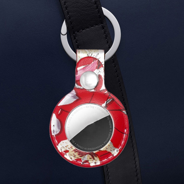 Leather Material Protective Cover For AirTag 2nd Gen / AirTag 1st Gen, Quick Install