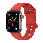 Large Size Silicone Watch Band For Apple Watch Series, 7 41mm / 6 & SE & 5 & 4 40mm / 3 & 2 & 1 38mm, Size: Large Size, 7 45mm / 6 & SE & 5 & 4 44mm / 3 & 2 & 1 42mm, Size: Large Size