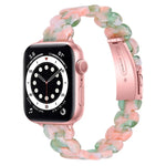 Oval Resin Replacement Strap Watchband, For Apple Watch Series 7  41mm / & 6 & SE & 5 & 4 40mm, For Apple Watch Series  7  45mm / & 6 & SE & 5 & 4 44mm