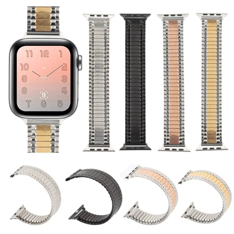 Aluminum Alloy Steel Replacement Watchband For Apple Watch Series, 7 45mm / 6 & SE & 5 & 4 44mm / 3 & 2 & 1 42mm, 7 41mm / 6 & SE & 5 & 4 40mm / 3 & 2 & 1 38mm