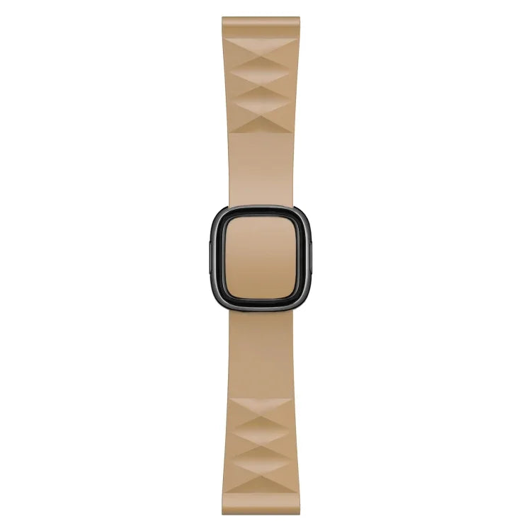 Modern Style Silicone Replacement Strap Watchband For Apple Watch Series 6 & SE & 5 & 4 40mm / 3 & 2 & 1 38mm, Black Buckle, Rose Gold Buckle, Silver Buckle