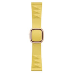 Modern Style Silicone Replacement Strap Watchband For Apple Watch Series 6 & SE & 5 & 4 40mm / 3 & 2 & 1 38mm, Black Buckle, Rose Gold Buckle, Silver Buckle