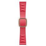 Modern Style Silicone Replacement Strap Watchband For Apple Watch Series 6 & SE & 5 & 4 40mm / 3 & 2 & 1 38mm, Black Buckle, Rose Gold Buckle, Silver Buckle