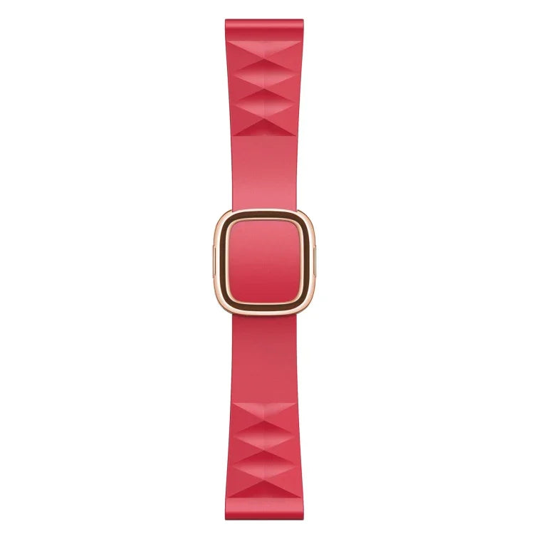 Modern Style Silicone Replacement Strap Watchband For Apple Watch Series 6 & SE & 5 & 4 40mm / 3 & 2 & 1 38mm, Black Buckle, Rose Gold Buckle, Silver Buckle