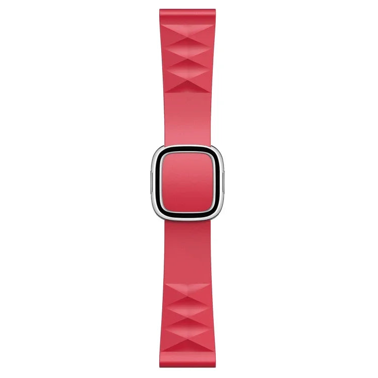 Modern Style Silicone Replacement Strap Watchband For Apple Watch Series 6 & SE & 5 & 4 40mm / 3 & 2 & 1 38mm, Black Buckle, Rose Gold Buckle, Silver Buckle