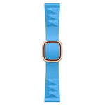 Modern Style Silicone Replacement Strap Watchband For Apple Watch Series 6 & SE & 5 & 4 44mm / 3 & 2 & 1 42mm, Black Buckle, Rose Gold Buckle, Silver Buckle