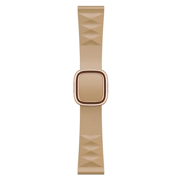 Modern Style Silicone Replacement Strap Watchband For Apple Watch Series 6 & SE & 5 & 4 44mm / 3 & 2 & 1 42mm, Black Buckle, Rose Gold Buckle, Silver Buckle
