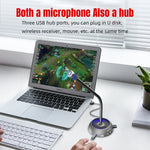 HXSJ F15 USB Anti-interference Matrix Noise Reduction Microphone