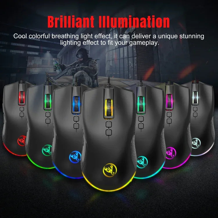 HXSJ P8+V100+J900 Keyboard Mouse Converter + One-handed Keyboard + Programming Gaming Mouse Set, P8+V100+J900