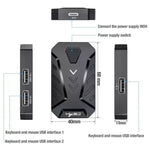 HXSJ V100+A883+P8 One-handed Keyboard + Programming Gaming Mouse + Keyboard Mouse Converter Set, V100+A883+P8
