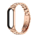 For Xiaomi Mi Band 6 / 5 CS Mijobs CS Metal Three Bead Stainless Steel Watch Band