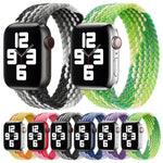 Single Loop Weaving Nylon Replacement Watchband, Size: XS 128mm For Apple Watch Series 6 & SE & 5 & 4 40mm / 3 & 2 & 1 38mm, XS 128mm 40mm / 38 mm