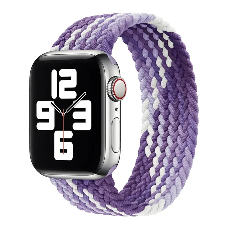 Single Loop Weaving Nylon Replacement Watchband, Size: L 155mm For Apple Watch Series 6 & SE & 5 & 4 40mm / 3 & 2 & 1 38mm, L 155mm 40mm / 38 mm