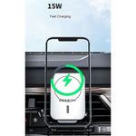 adj-987 15W Magsafe Magnetic Car Air Outlet Wireless Charger for iPhone 12 Series, with LED Indicator