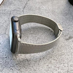 Small Waist Steel Replacement Strap Watchband, For Apple Watch Series 7  41mm / & 6 & SE & 5 & 4 40mm, For Apple Watch Series  7  45mm / & 6 & SE & 5 & 4 44mm