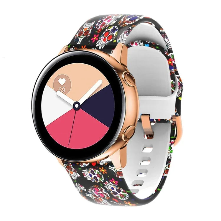 Silicone Printing Replacement Strap Watchband, For Samsung Galaxy Watch 46mm