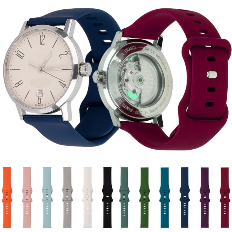 8-buckle Silicone Replacement Strap Watchband, For Huawei Watch GT 2 Pro 46mm, For Honor Magic Watch 2 42mm, For Honor Magic Watch 2 46mm, For Amazfit Pop