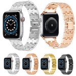Woven Texture Stainless Steel Replacement Watchband For Apple Watch Series, 7 41mm / 6 & SE & 5 & 4 40mm / 3 & 2 & 1 38mm, 7 45mm / 6 & SE & 5 & 4 44mm / 3 & 2 & 1 42mm