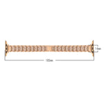 14mm Three-beads Diamond Aluminum Alloy Replacement Strap Watchband For Apple Watch Series, 7 41mm / 6 & SE & 5 & 4 40mm / 3 & 2 & 1 38mm, 7 45mm / 6 & SE & 5 & 4 44mm / 3 & 2 & 1 42mm