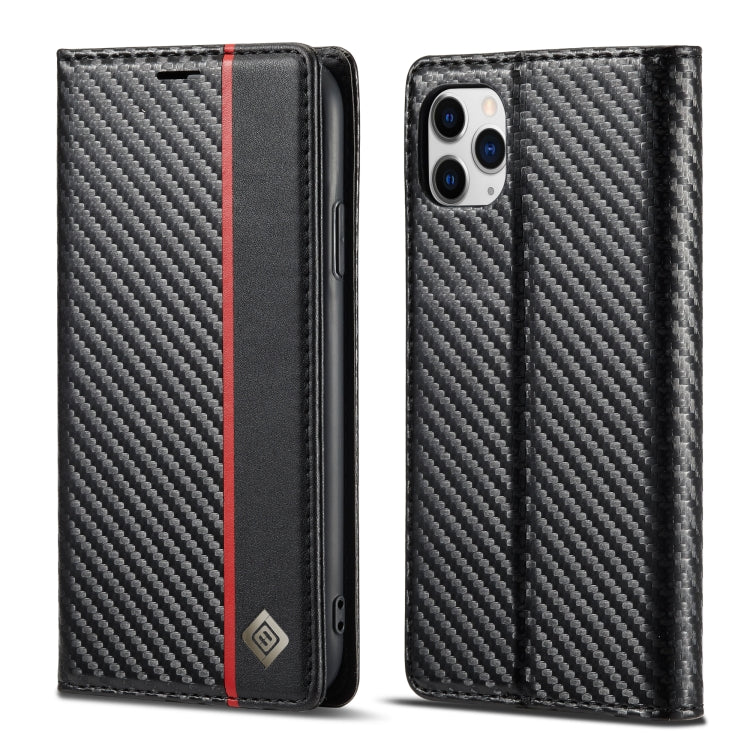 LC.IMEEKE Carbon Fiber PU + TPU Horizontal Flip Leather Case with Holder & Card Slot & Wallet, For iPhone 11, For iPhone 11 Pro, For iPhone 11 Pro Max, For iPhone 12 mini, For iPhone 12 / 12 Pro, For iPhone 12 Pro Max, For iPhone X / XS, For iPhone XR ...