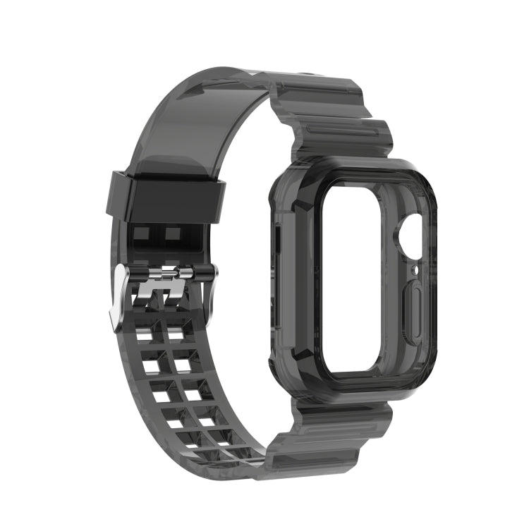 Silicone Integrated Replacement Strap Watchband For Apple Watch Series, 7 41mm / 6 & SE & 5 & 4 40mm / 3 & 2 & 1 38mm, 7 45mm / 6 & SE & 5 & 4 44mm / 3 & 2 & 1 42mm