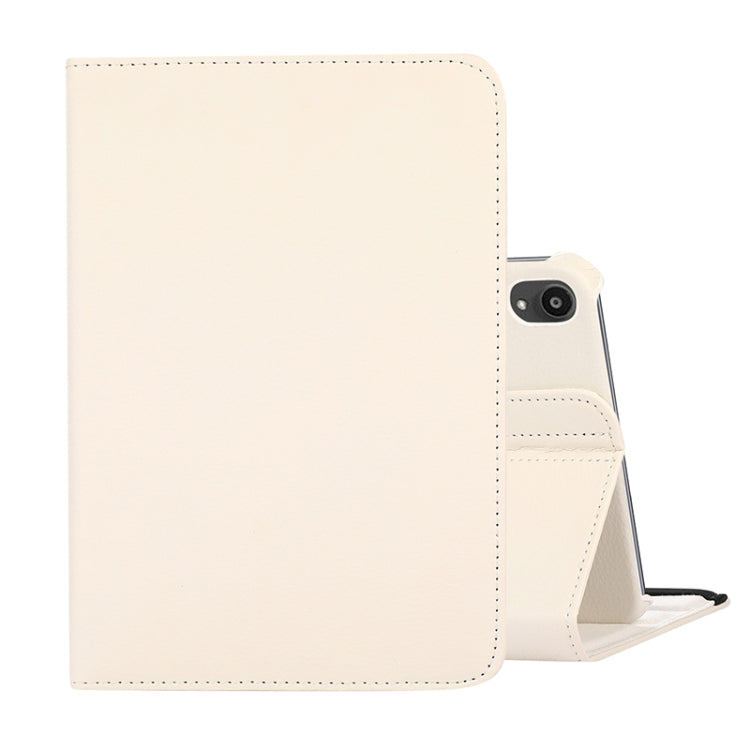 360 Degree Rotation Litchi Texture Flip Leather Case with Holder, For iPad mini 6 / mini 2024