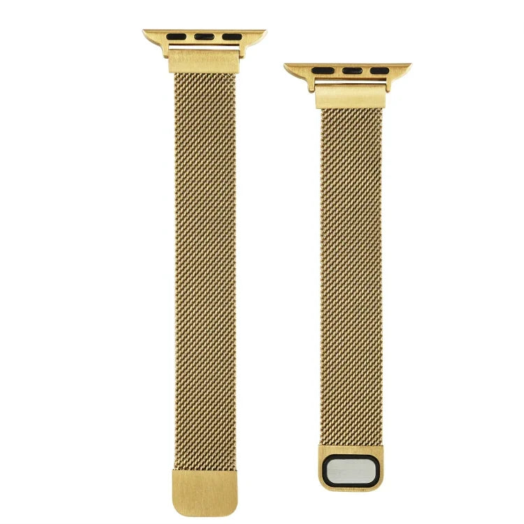 Small Waist Dual Section Milan Replacement Watchband For Apple Watch Series, 7 45mm / 6 & SE & 5 & 4 44mm / 3 & 2 & 1 42mm, 7 41mm / 6 & SE & 5 & 4 40mm / 3 & 2 & 1 38mm