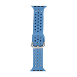 Silicone Replacement Watchband For Apple Watch Series, 7 45mm / 6 & SE & 5 & 4 44mm / 3 & 2 & 1 42mm