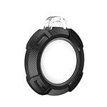 2 in 1 Rugged Anti-scratch Shockproof Carbon Fiber PC Protective Cover Case with Keychain Hook Loop, For AirTag