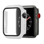 Shockproof PC+Tempered Glass Protective Case with Packed Carton For Apple Watch 44mm(Orange), For Apple Watch Series 6 / 5 / 4 / Watch SE 44mm, For Apple Watch Series 6 & SE & 5 & 4 44mm, For Apple Watch Series 3 & 2 & 1 42mm