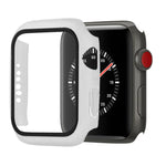 Shockproof PC+Tempered Glass Protective Case with Packed Carton For Apple Watch 44mm(Orange), For Apple Watch Series 6 / 5 / 4 / Watch SE 40mm, For Apple Watch Series 3 & 2 & 1 38mm
