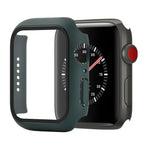 Shockproof PC+Tempered Glass Protective Case with Packed Carton For Apple Watch 44mm(Orange), For Apple Watch Series 6 / 5 / 4 / Watch SE 40mm, For Apple Watch Series 3 & 2 & 1 38mm