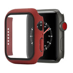 Shockproof PC+Tempered Glass Protective Case with Packed Carton For Apple Watch 44mm(Orange), For Apple Watch Series 6 / 5 / 4 / Watch SE 40mm, For Apple Watch Series 3 & 2 & 1 38mm