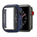 Shockproof PC+Tempered Glass Protective Case with Packed Carton For Apple Watch 44mm(Orange), For Apple Watch Series 6 / 5 / 4 / Watch SE 40mm, For Apple Watch Series 3 & 2 & 1 38mm
