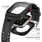 RedPepper IP68 Waterproof Screen Protector + Watchband + Protective Case, For Apple Watch Series 6 / 5 / 4 / Watch SE 44mm