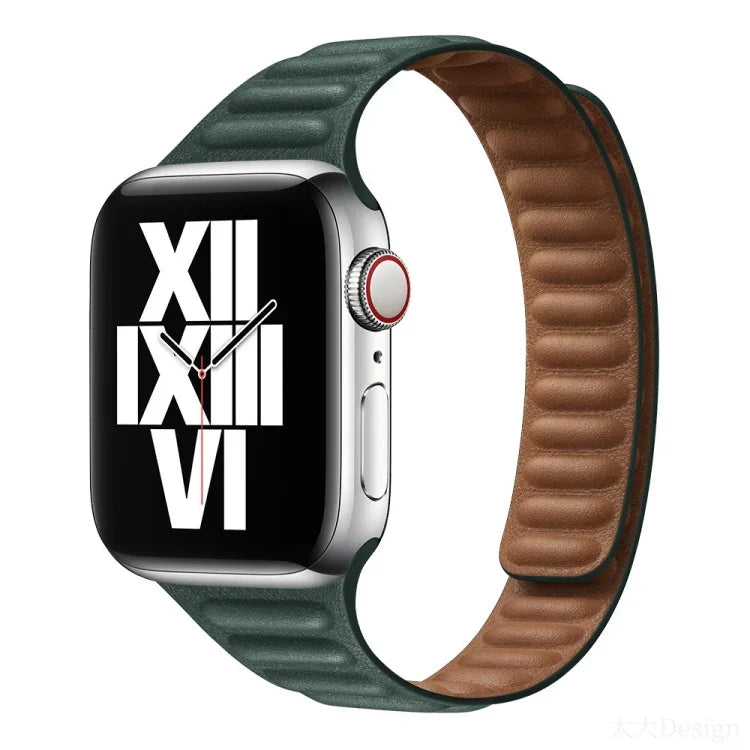 Slimming Loop Magnetic Replacement Watchband For Apple Watch Series, 7 41mm / 6&SE&5&4 40mm / 3&2&1 38mm, 7 45mm / 6&SE&5&4 44mm / 3&2&1 42mm