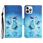 Painted Pattern Horizontal Flip Leather Case with Holder & Card Slot & Wallet, For iPhone 13 Pro Max, For iPhone 13 Pro, For iPhone 13