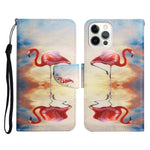 Painted Pattern Horizontal Flip Leather Case with Holder & Card Slot & Wallet, For iPhone 13 Pro Max, For iPhone 13 Pro, For iPhone 13