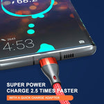 ADC-001 3A USB to 8 Pin Weave Fast Charging Data Cable, 1m 8 Pin