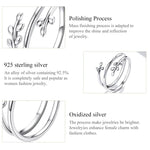 S925 Sterling Silver Multi-loop Wicker Women Open Ring, Wicker