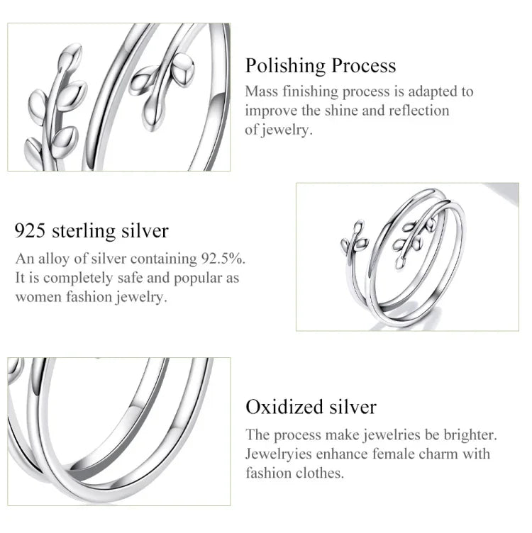 S925 Sterling Silver Multi-loop Wicker Women Open Ring, Wicker