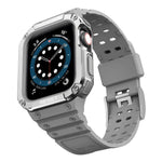 Silicone Integrated Replacement Strap Watchband For Apple Watch Series, For Apple Watch Series 9&8&7 45mm / SE&6&5&4 44mm / 3&2&1 42mm