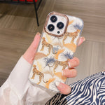 Glitter Powder Electroplating Flower Shockproof Phone Case, For iPhone 11 Pro, For iPhone 11 Pro Max