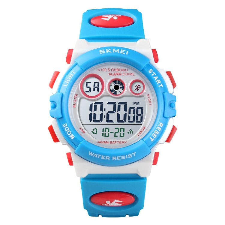 SKMEI 1451 LED Digital Stopwatch Chronograph Luminous Children Sports Electronic Watch, 1451(Transparent Purple), 1451(Transparent Sky Blue), 1451(Transparent Rose Red), 1451(White Shell Blue Circle), 1451(Yellow Shell Blue Circle)                     ...