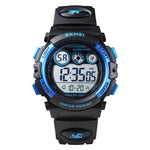SKMEI 1451 LED Digital Stopwatch Chronograph Luminous Children Sports Electronic Watch, 1451(Transparent Rose Red), 1451(White Shell Blue Circle), 1451(Yellow Shell Blue Circle), 1451(Black Shell Blue Circle), 1451(Transparent Pink Blue)               ...
